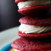 Mini Red Velvet Whoopie Pies