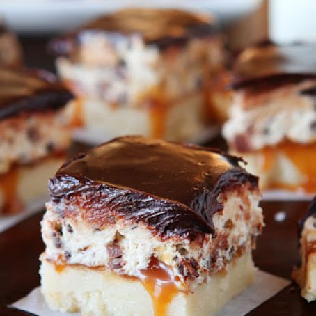 Cookie Dough Billionaire Bars