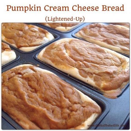 Pumpkin Cream Cheese Bread (lightened up)