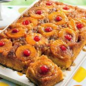 Peachy Pineapple Upside-Down Cake