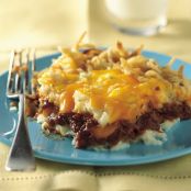 Barbecue Beef and Potato Bake