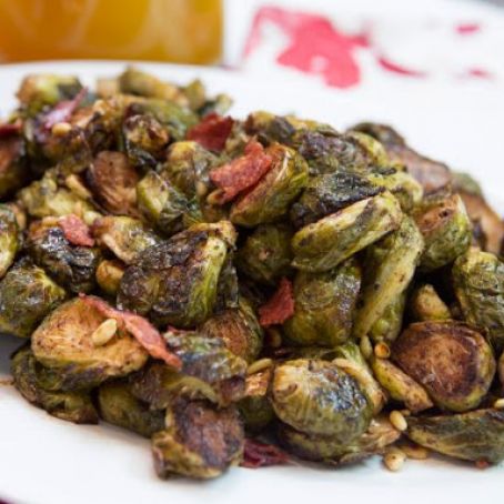 Balsamic and Parmesan Roasted Brussels Sprouts