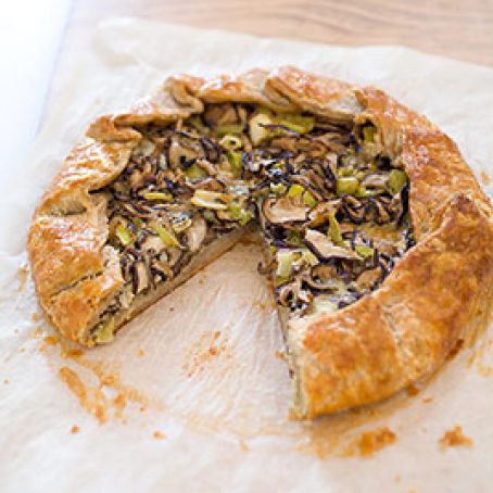 Potato and Shallot Galette with Goat Cheese