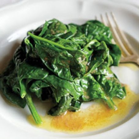 Buttered Spinach with Vinegar