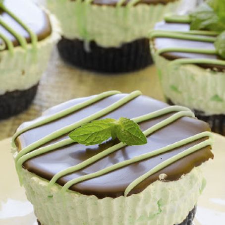 Mini Mint cheesecakes