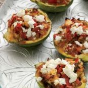 Shrimp-and-Feta-Stuffed Zucchini