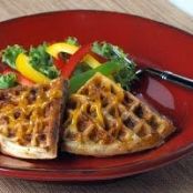 Cheddar and Sausage Waffles
