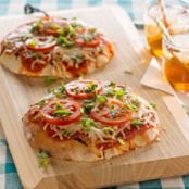 Grilled Tomato-Basil Pita Pizzas