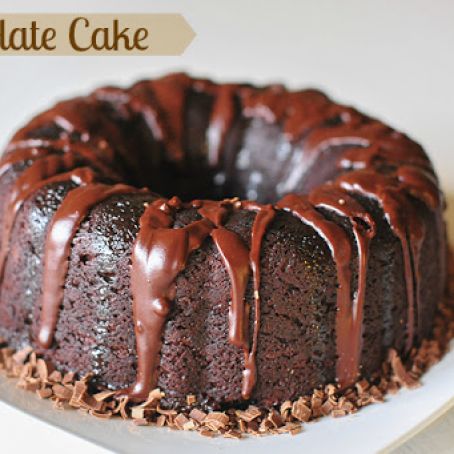 Chocolate Cake with a Chocolate Satin Glaze