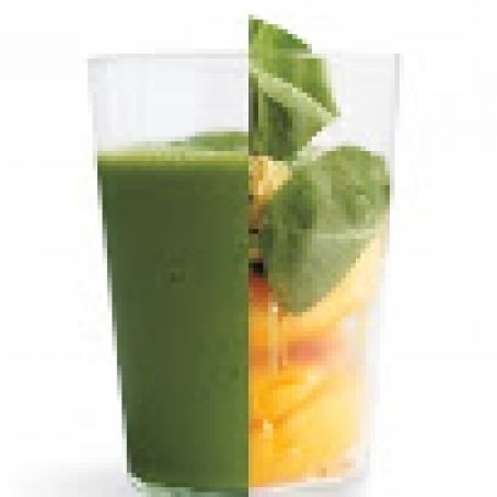 Green Ginger-Peach Smoothie