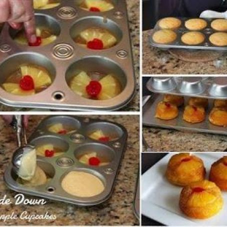 Mini Pineapple Upside Down Cakes