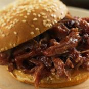 SLOW COOKER SWEET & SMOKEY BARBECUE PULLED PORK SANDWICHES