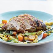 Grilled Chicken and Corn with Jalapeño-Lime Dressing