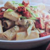 Spicy Pasta w/ Sweet Potatoes