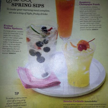 Sweet Spring Sips