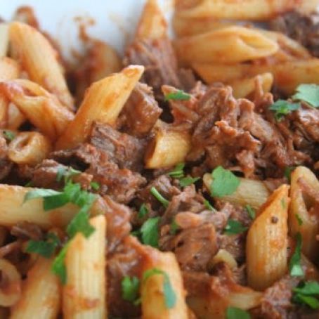 Penne with Braised Short Ribs