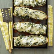 Spinach-Artichocke French Bread Pizza