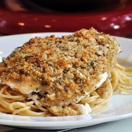 Baked Oatmeal-Crusted Tilapia with Lemon Mayonnaise