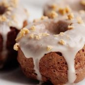 Baked Chocolate Doughnuts with Maple Glaze