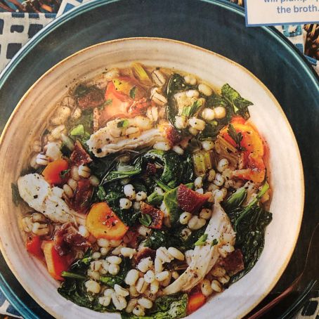 Quick Chicken and Barley Stew