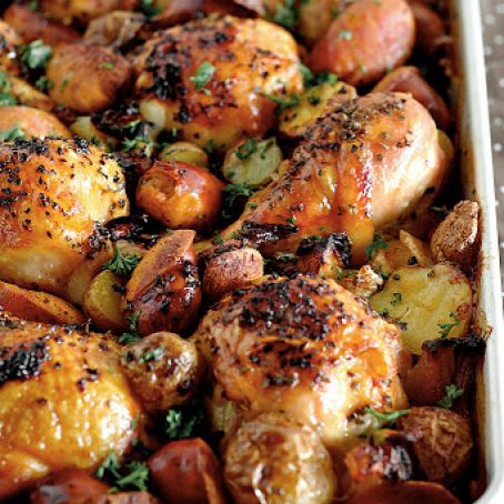 SPANISH CHICKEN WITH CHORIZO AND POTATOES