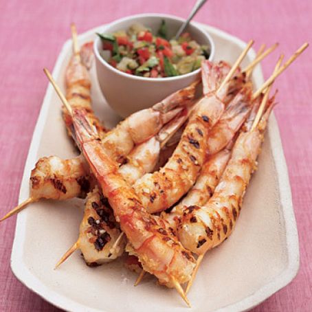 Ginger Shrimp with Tomato Relish