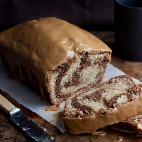 Mocha Swirl Bread with Espresso Glaze