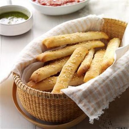 Soft Sesame Breadsticks Recipe