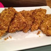 Pretzel Coated Oven Fried Chicken