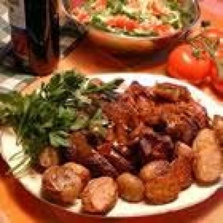 Beef Tenderloin with Roasted Shallots