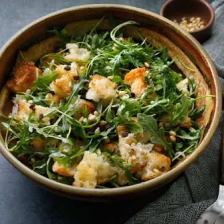 Warm Bread Salad (Zumi Cafe)