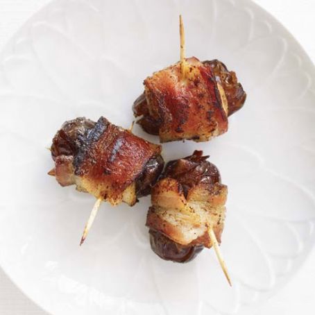 Chorizo-Filled Dates Wrapped in Bacon