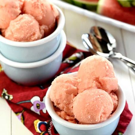 2-INGREDIENT WATERMELON SHERBET
