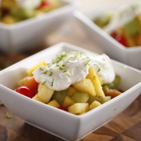 Mexican Fruit Cocktail with Sweet Lime Yogurt (Pioneer Woman)