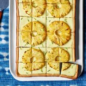 Coconut-Butter Mochi Cake with Lime Curd