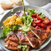 CHICKEN SALAD WITH AVOCADO DRESSING