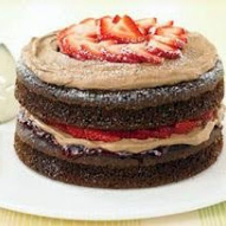 Double-Chocolate Strawberry Shortcake