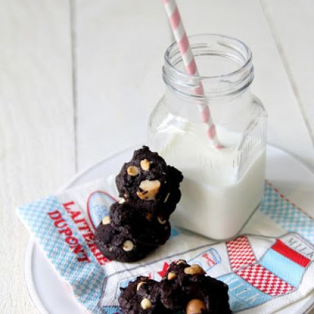 COOKIES - Double Chocolate White Chocolate Chunk Macadamia Nut Cookies