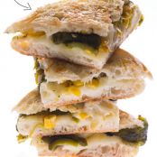 Roasted Poblano and Corn Oaxaca Grilled Cheese