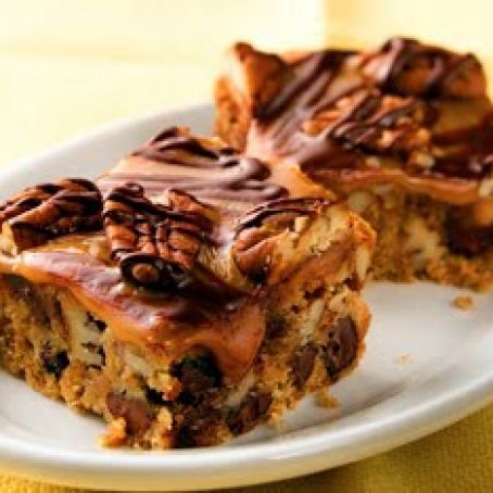 Ultimate turtle Cookie Bars