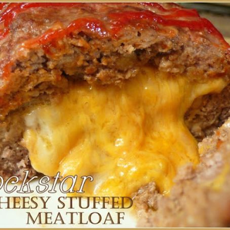 Rockstar Cheesy Stuffed Meatloaf