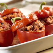 Chicken–Stuffed Bell Peppers