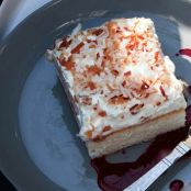 Coconut Sheet Cake with Hibiscus Syrup