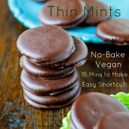 Homemade Thin Mints (no-bake Vegan)