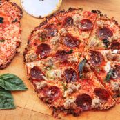 Extra-Crispy Bar-Style Tortilla Pizza Supreme Recipe