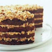 Cake - GERMAN CHOCOLATE CAKE WITH COCONUT-PECAN FILLING