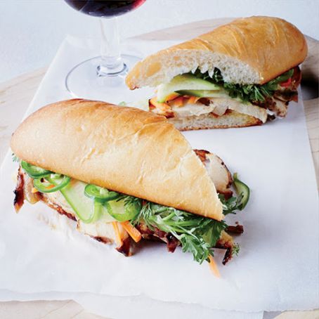 Five-Spice Chicken Banh Mi Sandwiches