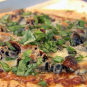 MUSHROOM-ONION-BASIL PIZZA {ellie krieger}