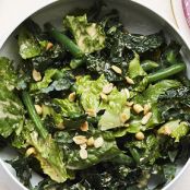 Romaine, Kale and Green Bean Salad With Coconut Lime-Dressing Recipe