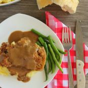 Chicken Fried Steak with Pan Gravy and Mashed Potatoes